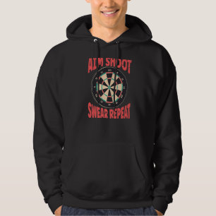 Funny Dart Shirt Player Dartboard Aim Shooting Swe