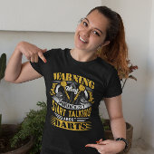 Funny Dart Warning - Dart Player T-Shirt