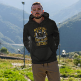Funny Dart Warning - Kunst Spaß Hoodie