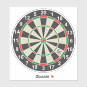 Funny Dartboard Darts Board Circle Mit Monogramm S Aufkleber (Blatt)
