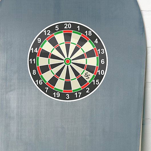Funny Dartboard Darts Board Circle Mit Monogramm S Aufkleber