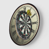 Funny Dartboard Design Wall Clock Große Wanduhr (Winkel)