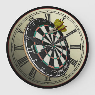 Funny Dartboard Design Wall Clock Große Wanduhr