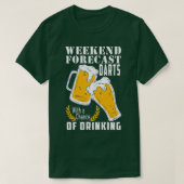 Funny darts beer saying darts motif dart player gi T-Shirt (Design vorne)