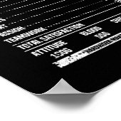 Funny Darts Ernährungsfakte Darts Player Fan Team Poster (Ecke)