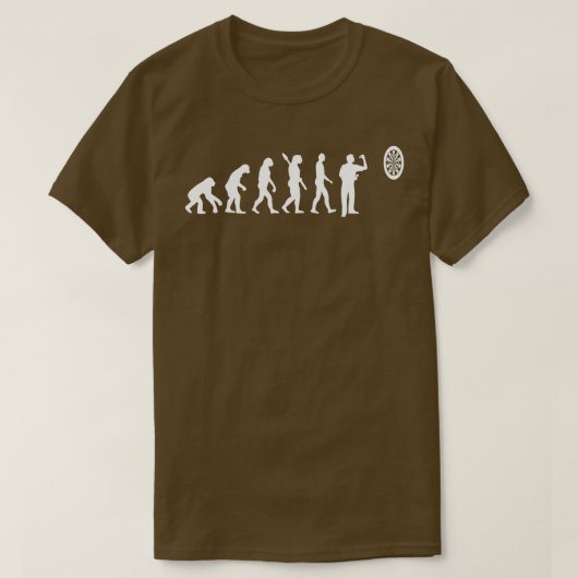 Funny Darts Evoloution Dart King T-Shirt (Design vorne)