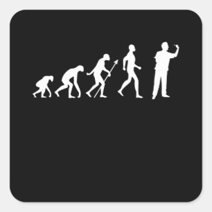 Funny Darts Geschenk Dartist Dart Throwing Quadratischer Aufkleber