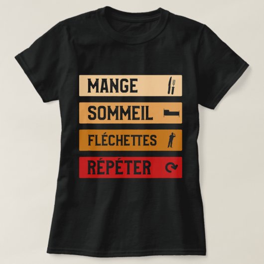 Funny Darts Geschenkidee für Darts Player T-Shirt (Design vorne)