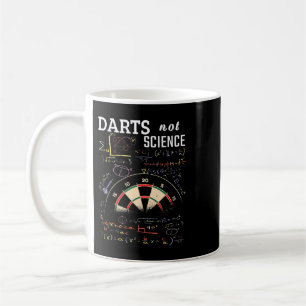 Funny Darts not Science Math Vintag Dartboard Kaffeetasse