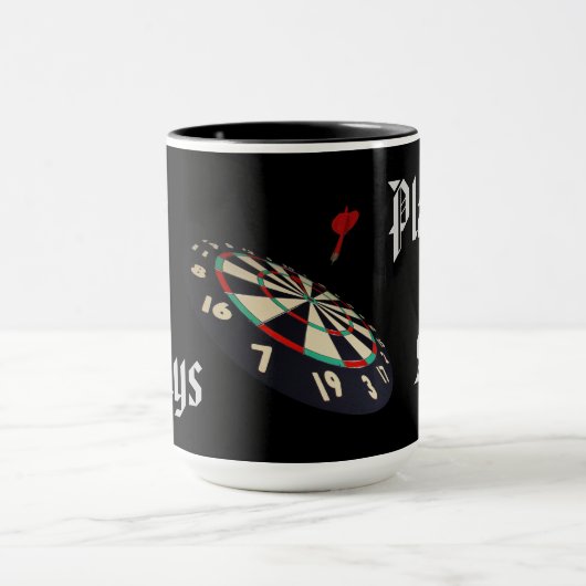Funny Darts Players Scoring, Combo Coffee Tasse (Zentrum)