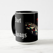 Funny Darts Players Scoring, Combo Coffee Tasse (Vorderseite Links)