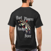 Funny Darts Players Scoring, Tshirt (Rückseite)