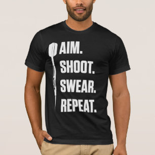 Funny Darts Problem Dartboard Fun Hobby Dart Playa T-Shirt