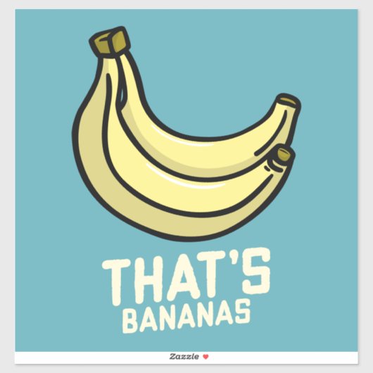 FUNNY DAS IST BANANAS BANANA DECAL STICKER FÜR AUT (Blatt)
