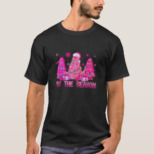 Funny das ist die Jahreszeit rosa Weihnachtsbaum C T-Shirt