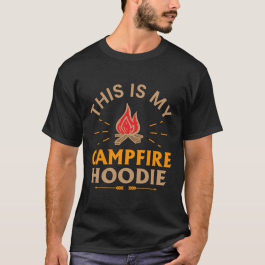 Funny, das ist mein Camping von Campfire Hoodie T-Shirt (Vorderseite)