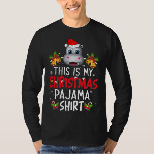 Funny das ist mein Weihnachts-Pajama Hippo T-Shirt