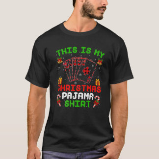 Funny das ist mein Weihnachts-Pajama-Poker Weihnac T-Shirt