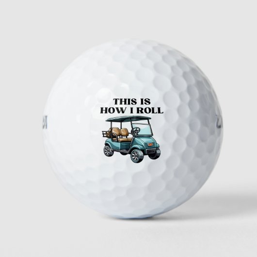Funny das ist, wie ich Golf Cart Roll Golfball (Vorderseite)