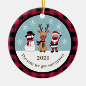 Funny das Jahr, das wir Got Buffalo Kariert Keramik Ornament (Vorne)