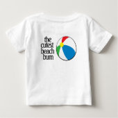 Funny Das Niedliche Beach Bum mit Beach Ball Baby T-shirt (Rückseite)