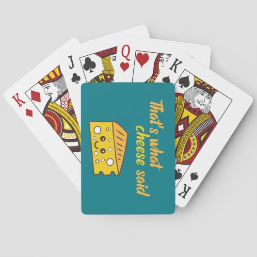 Funny, das sagte der Käse Spielkarten (Rückseite)