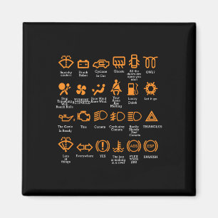 Funny Dashboard Icons Coffee Tasse Car Typ Car Lov Magnet