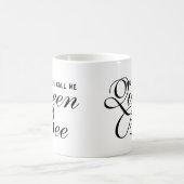 Funny, dass du mich Königin Bee Hipster Chic nenne Kaffeetasse (Mittel)