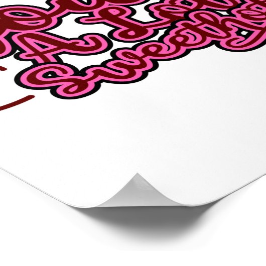 Funny, dass ich dir viel liebe poster (Ecke)