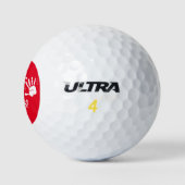 Funny, dass ich hier drüben bin golfball (Logo)