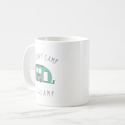 Funny, dass ich kein Lager-I-Glampenglamping Kaffeetasse (Vorderseite Links)