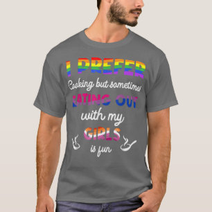 Funny, dass ich koche, aber manchmal essen G T-Shirt