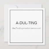 Funny, dass ich mich bewegt habe | Neue Zuhause Karte (Vorderseite)