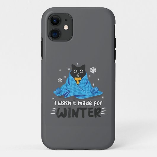 Funny, dass ich nicht für den Winter Niedlichen Ca Case-Mate iPhone Hülle (Rückseite)