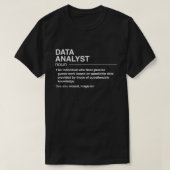 Funny Data Analyst Definition Data Scientist T-Shirt (Design vorne)