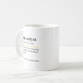 Funny Data Analyst Gift Coffee Mug Kaffeetasse (Vorderseite Links)