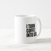Funny Data Analyst Ich mache Kaffee in Daten Kaffeetasse (VorderseiteRechts)