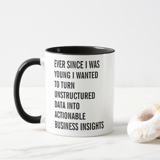 Funny Data Analyst Tasse (Mit Donut)