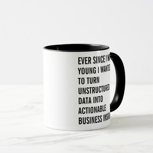 Funny Data Analyst Tasse (VorderseiteRechts)