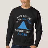 Funny Data Science Bell Curve Computer Programmer Sweatshirt (Vorderseite)