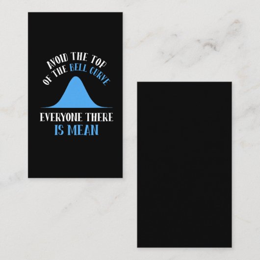 Funny Data Science Bell Curve Computer Programmer Visitenkarte (Vorne/Hinten)