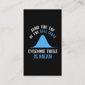 Funny Data Science Bell Curve Computer Programmer Visitenkarte (Vorderseite)