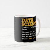 Funny DATA Scientist Definition Data Engineer Kaffeetasse (VorderseiteRechts)