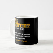 Funny DATA Scientist Definition Data Engineer Kaffeetasse (Vorderseite Links)