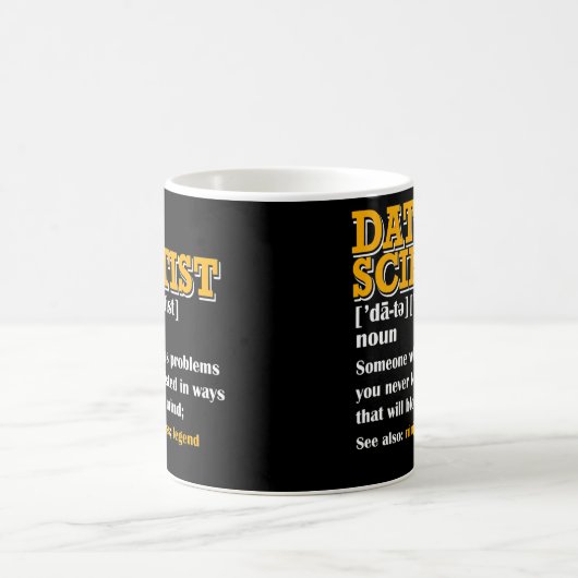 Funny DATA Scientist Definition Data Engineer Kaffeetasse (Mittel)