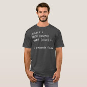 Funny Database Adminstrator SQL Coder Geschenk T-Shirt (Vorne ganz)