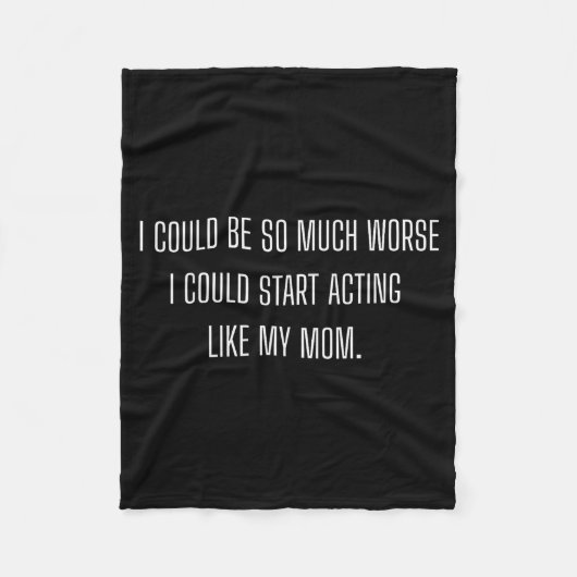 Funny Daughter Mom Mother  Fleecedecke (Vorderseite)