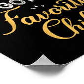 Funny Daughter Quote, Cool Son In Law Favorite Chi Poster (Ecke)