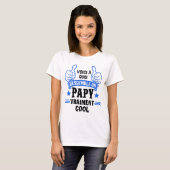 Funny Daumen nach Design, blauer Typografie, cool T-Shirt (Vorne ganz)