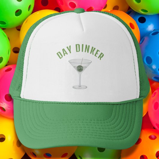 Funny Day Dinker Personalisiert Pickleball Martini Truckerkappe